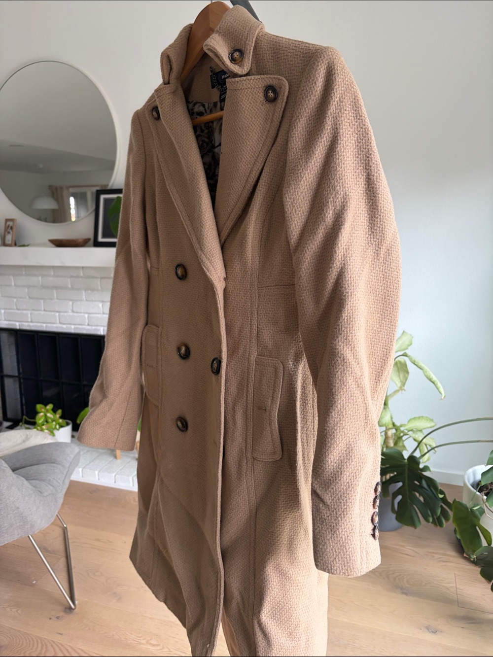 Cozy Tan H&M Winter Jacket – Like New!
